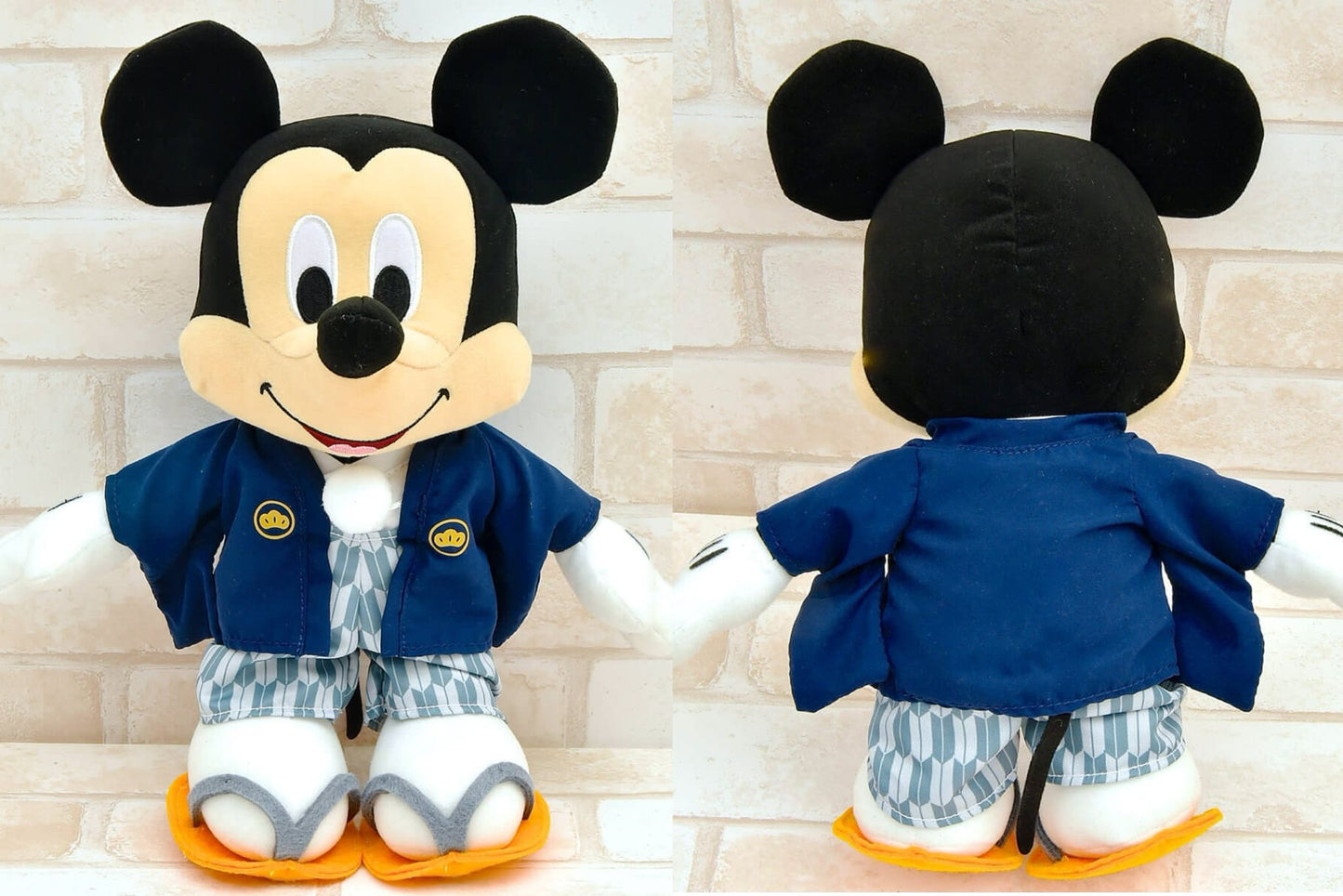 絕版 DISNEY Mickey Mouse & Minnie Mouse 米奇&米尼 新年服裝 公仔一對