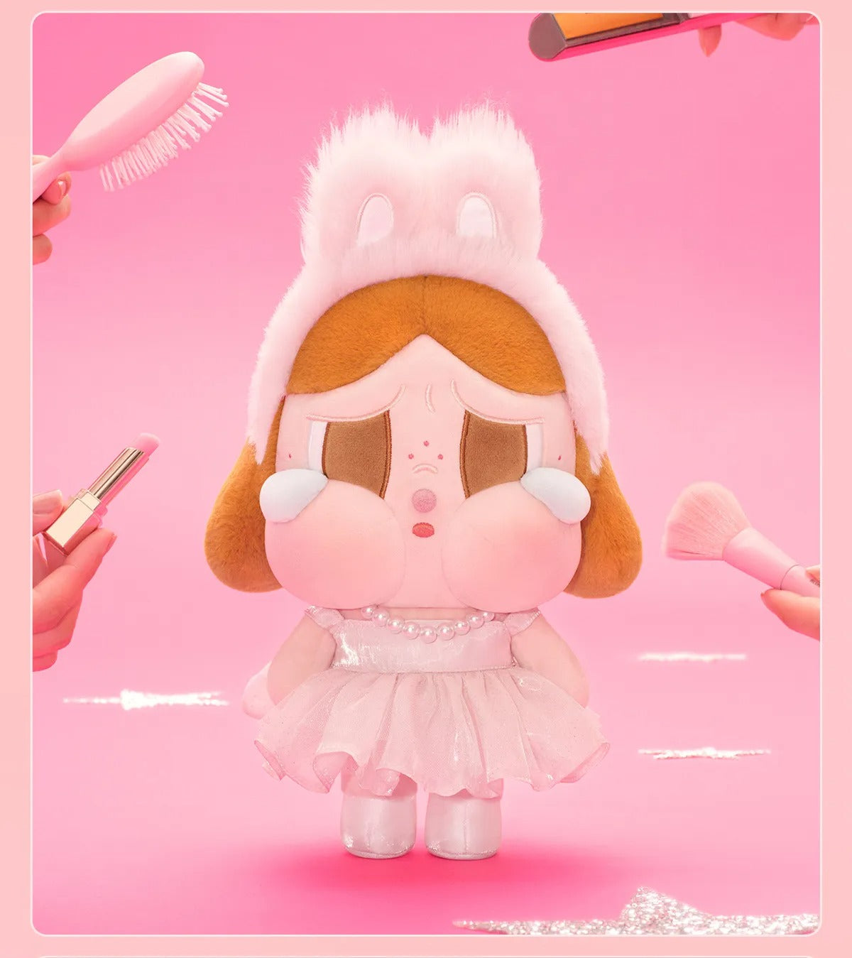 現貨 CRYBABY SHINY SHINY系列-毛絨公仔 粉色