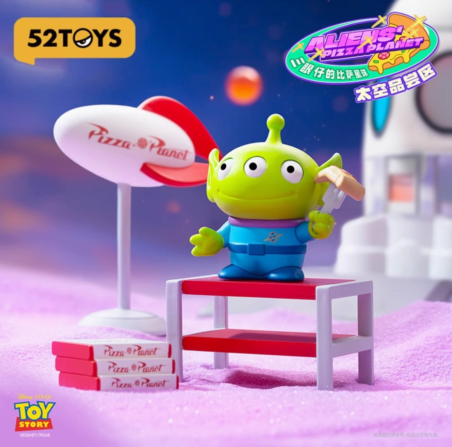 全新52TOYS 正品 TOY STORY 迪士尼 三眼仔 比薩星球盲盒 Aliens' Pizza Planet (一套8盒)