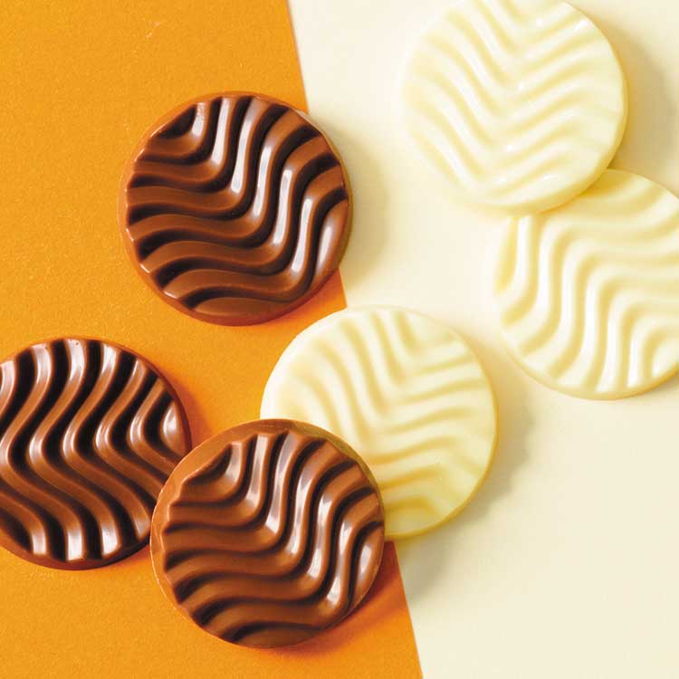 預訂 日本直送 ROYCE' 純朱古力片 焦糖牛奶與奶油白 40片入【平行進口】