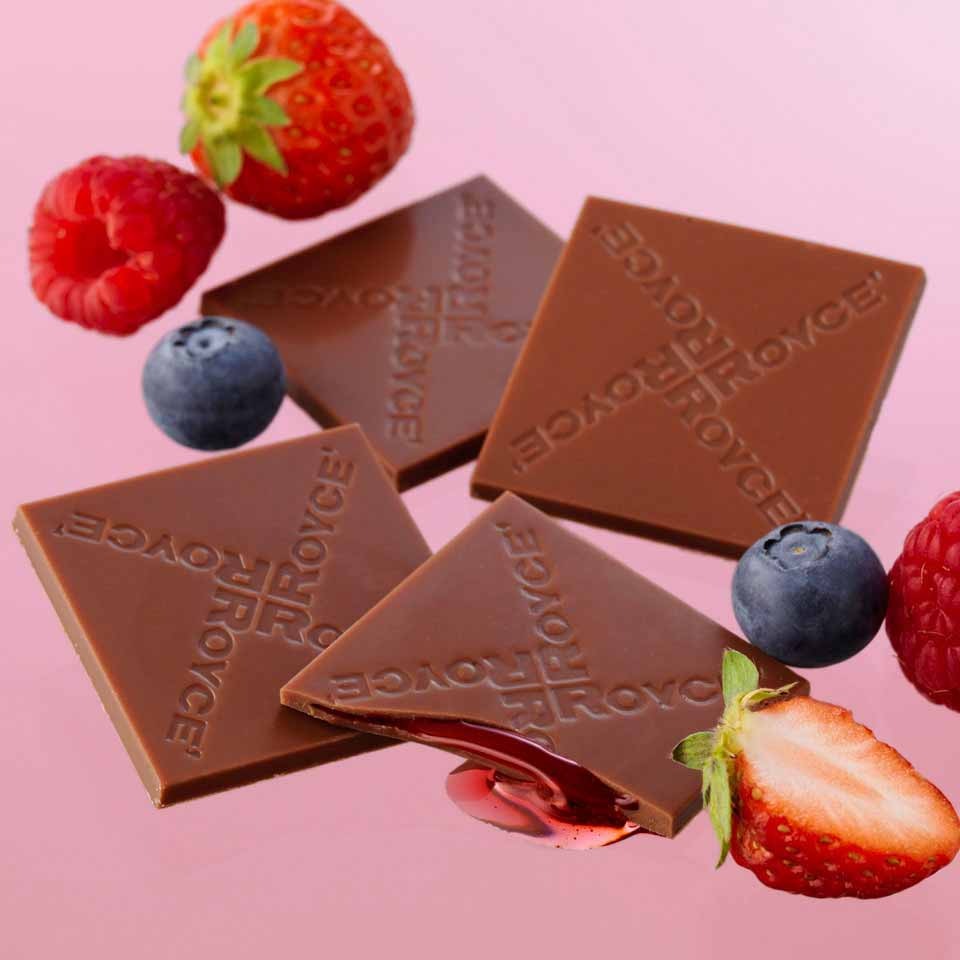 預訂 日本直送 ROYCE' Prafeuille Chocolat 莓果方塊 30片入 送禮首選 平行進口