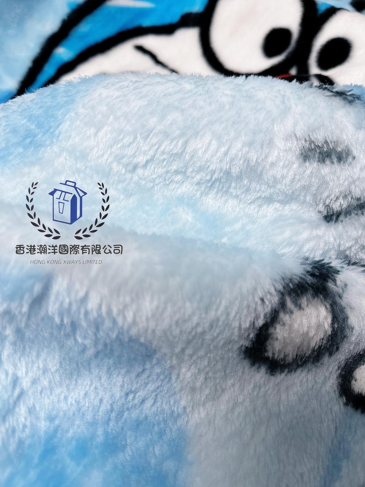 日本直送 Doraemon 叮噹 多啦A夢 珊瑚絨 毛毯 附紐扣