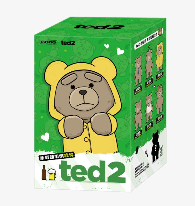 Ted2泰迪熊可動毛絨掛件 領結/領帶款