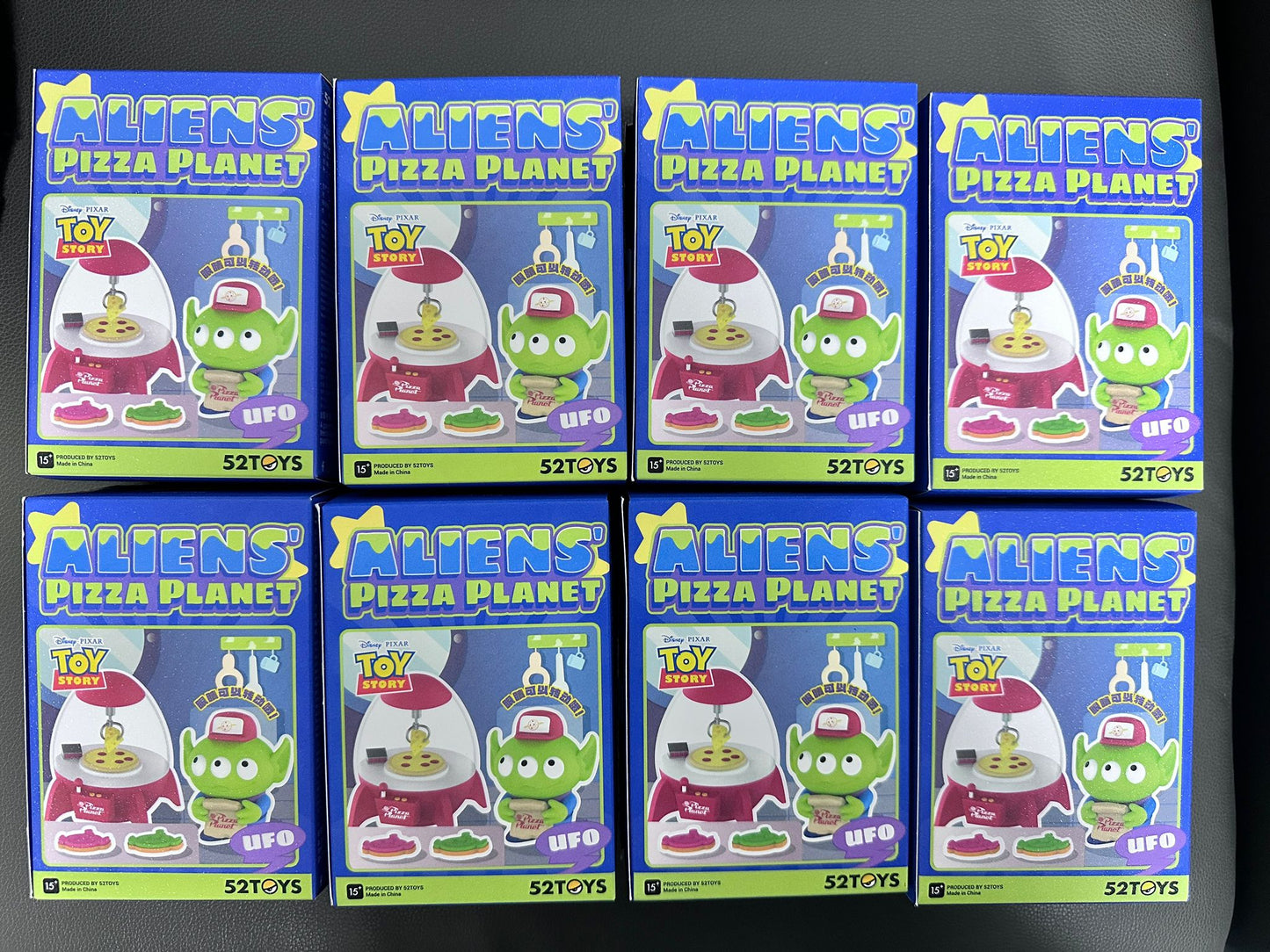 全新52TOYS 正品 TOY STORY 迪士尼 三眼仔 比薩星球盲盒 Aliens' Pizza Planet (一套8盒)
