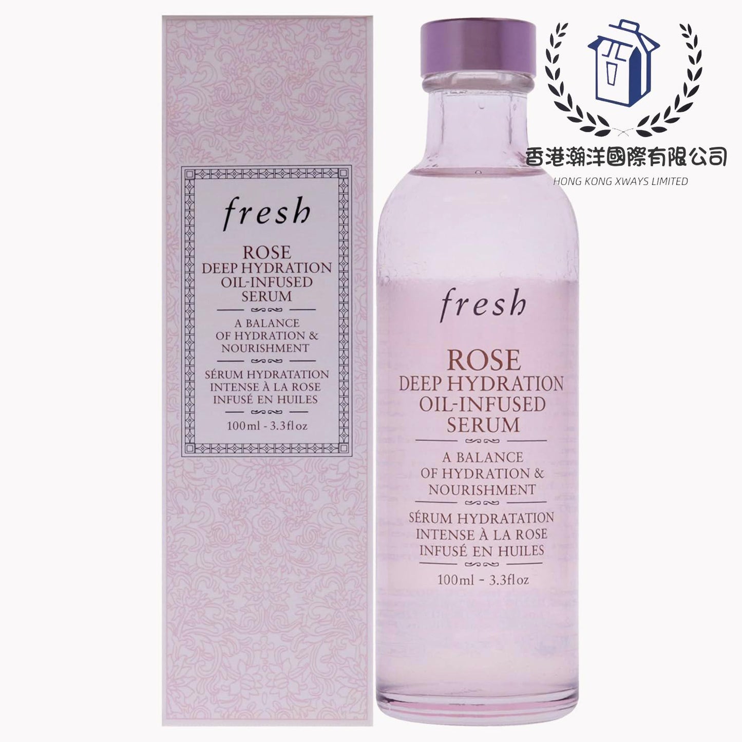 Fresh ROSE DEEP HYDRATION OIL-INFUSED SERUM 馥蕾詩 玫瑰深層保濕雙效精華 100ml (香港專櫃)