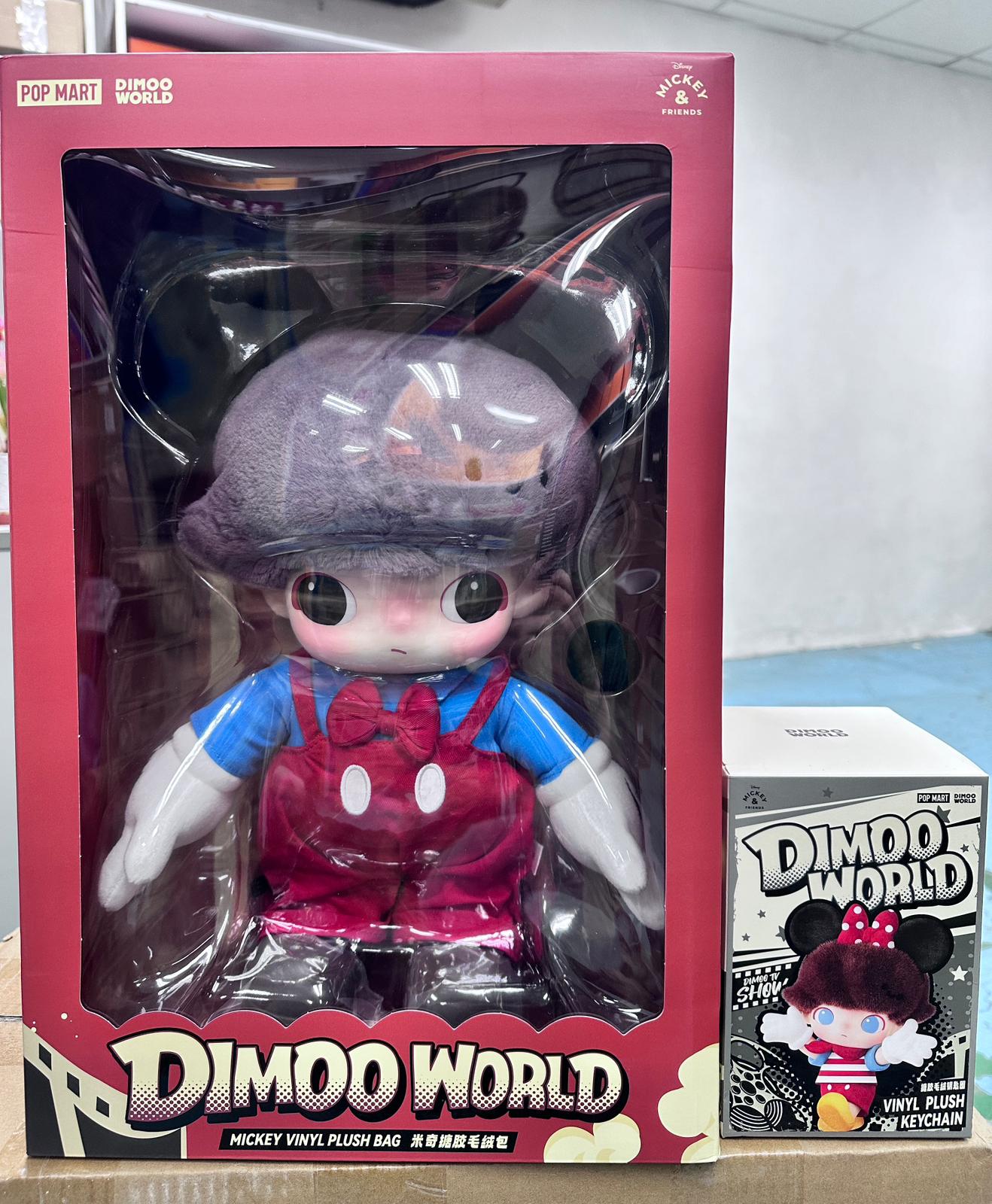 現貨 POP MART DIMOO WORLD × 迪士尼系列-米奇搪膠毛絨包