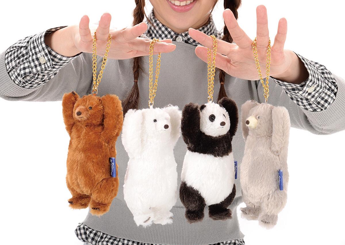 日本直送 Amuse Salmon the Bear Banzai Bear Plush Panda 萬歲熊 熊貓 掛件公仔