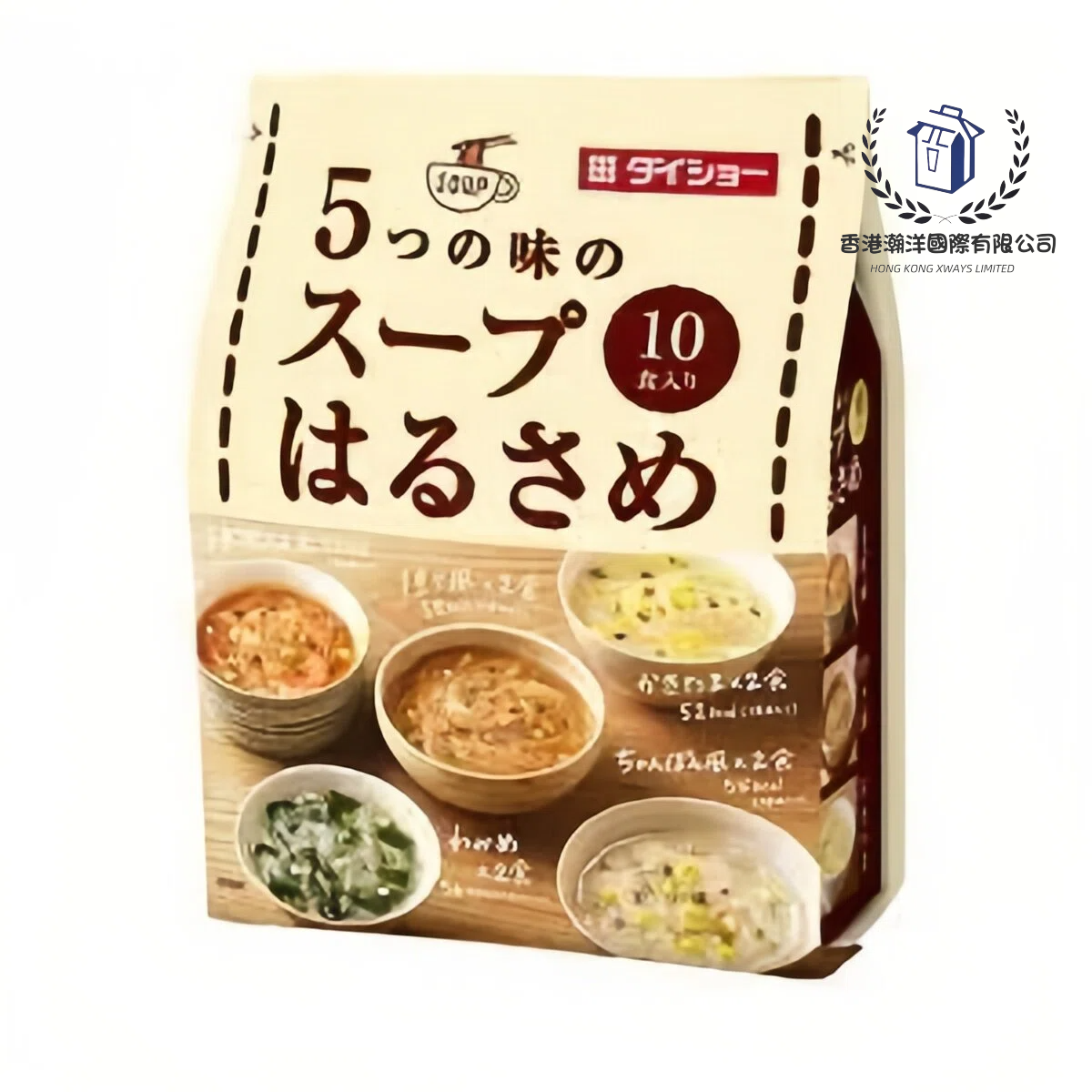 大逸昌 - Daisho(大昌)五味低卡即食粉絲湯 (啡色包裝) 164.6g (包含 10 小包) 【平行進口】賞味期限: 2026年11月2日