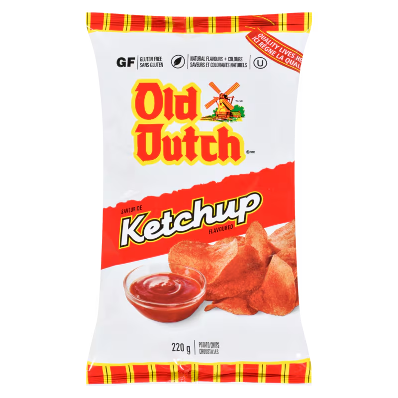 現貨 加拿大直送 Old Dutch Ketchup Flavored Potato Chips 番茄味薯片 220g