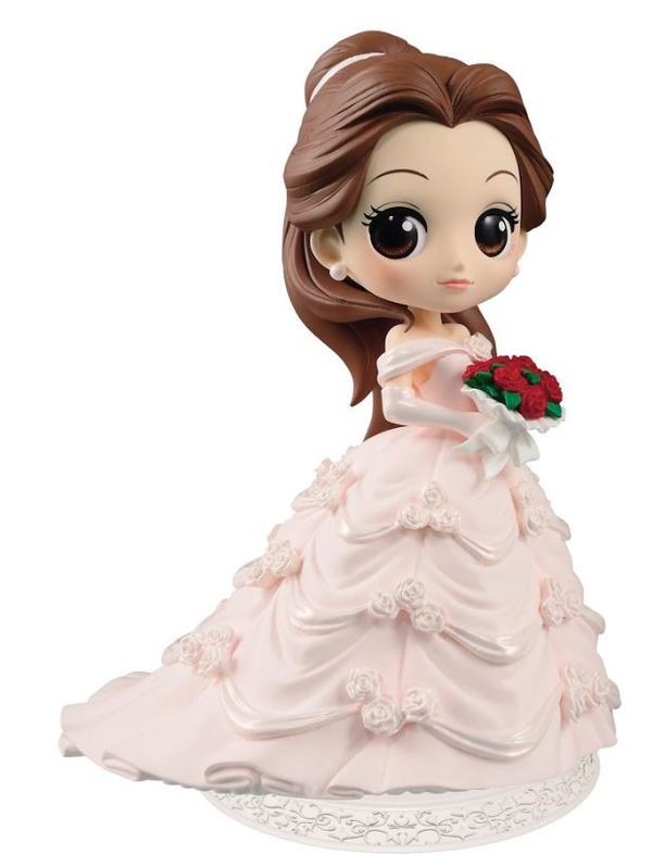 Banpresto QPosket 迪士尼公主婚紗系列 Belle 貝兒 A款 粉色