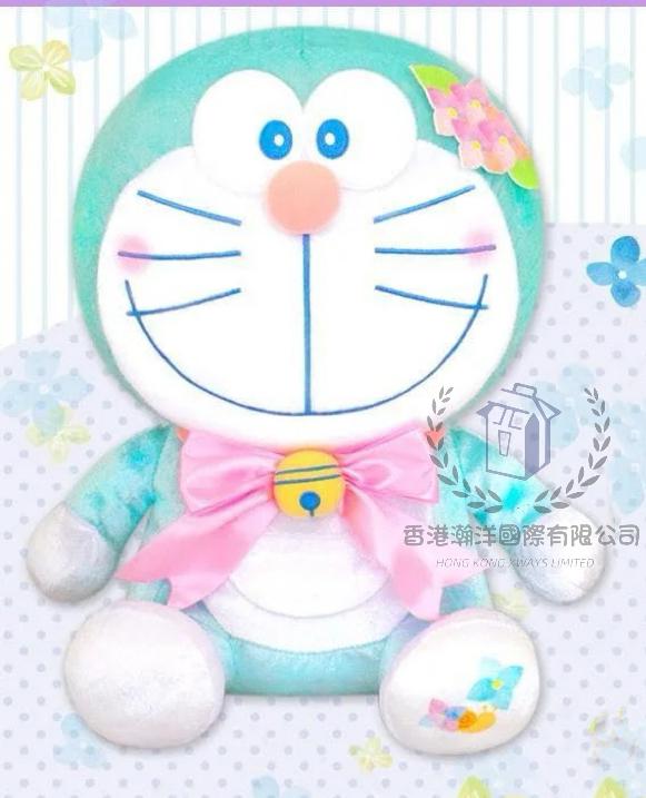 日本直送 Doraemon 叮噹 哆啦A夢 繡球花主題 公仔 2款選