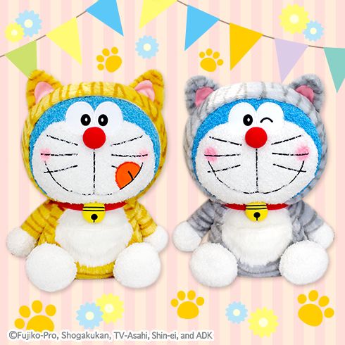 日本直送 DORAEMON 多啦A夢 叮噹 超可愛貓裝扮 公仔