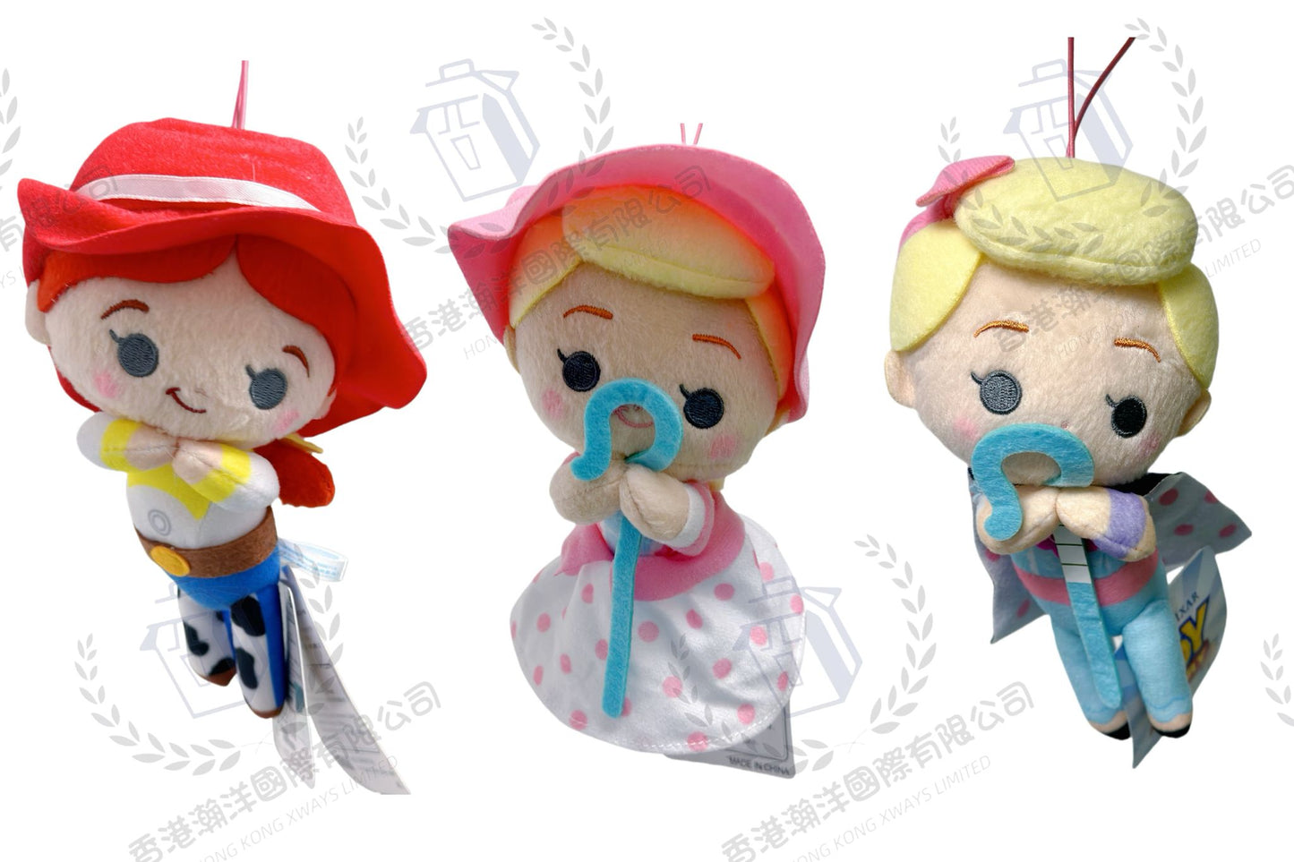 絕版 DISNEY Toy Story 玩具總動員 趴趴款 牧羊女寶貝Bo Peep / 翠絲 Jessie 掛飾公仔