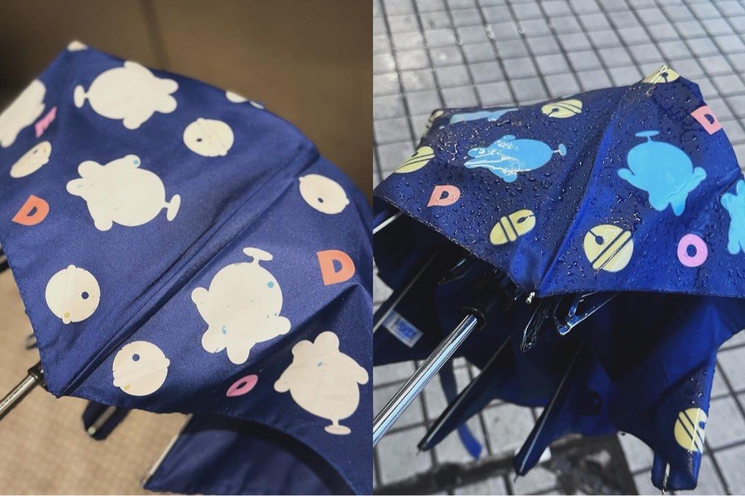 Doraemon 叮噹 多啦a夢 遇水變色雨傘 ☂️ 縮骨遮(黃色)