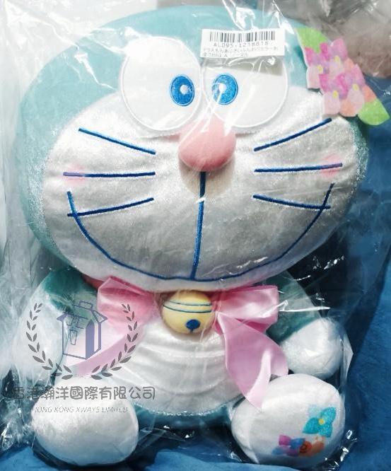 日本直送 Doraemon 叮噹 哆啦A夢 繡球花主題 公仔 2款選