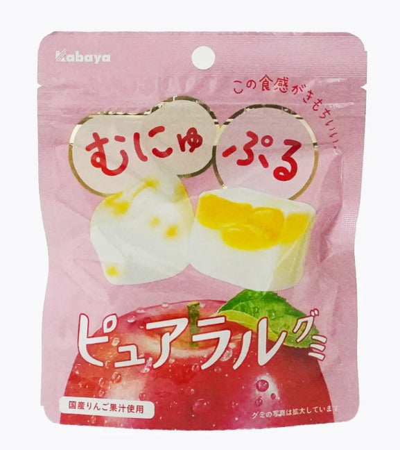 日本 Kabaya - 雙層果汁橡皮糖 檸檬味/蘋果味/香橙味 58g [平行進口]