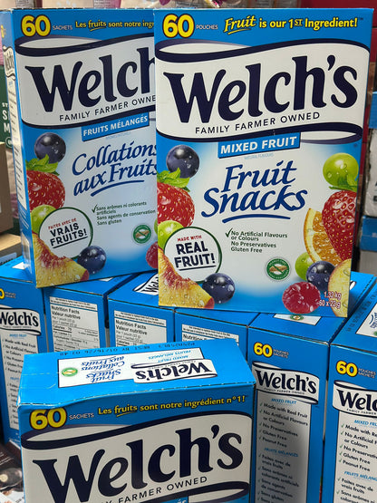 現貨 加拿大Welch's天然果汁混合口味果汁軟糖1.32KG 60包[平行進口]