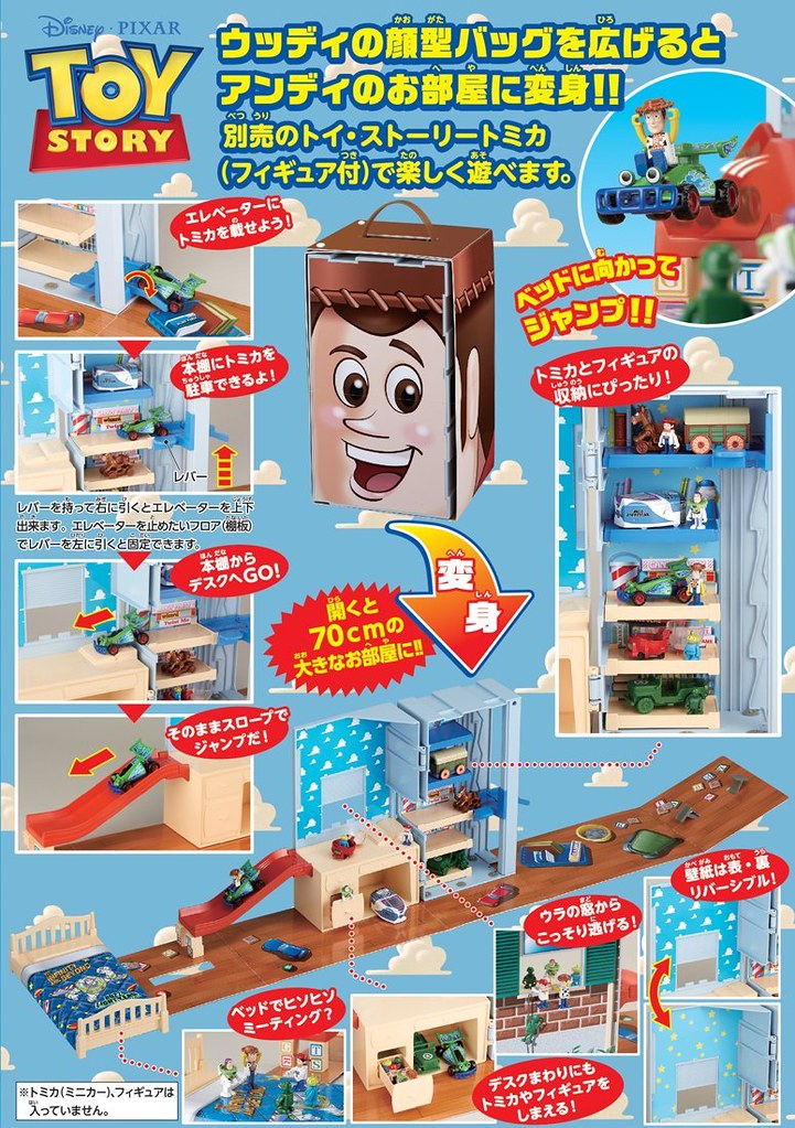 TOYS STORY 胡迪房間場景 玩具收納手提箱