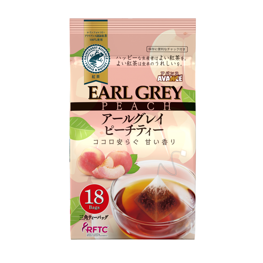 國太樓 伯爵紅茶-水蜜桃風味三角茶包18袋入[平行進口]最佳食用期限：2028年4月20日