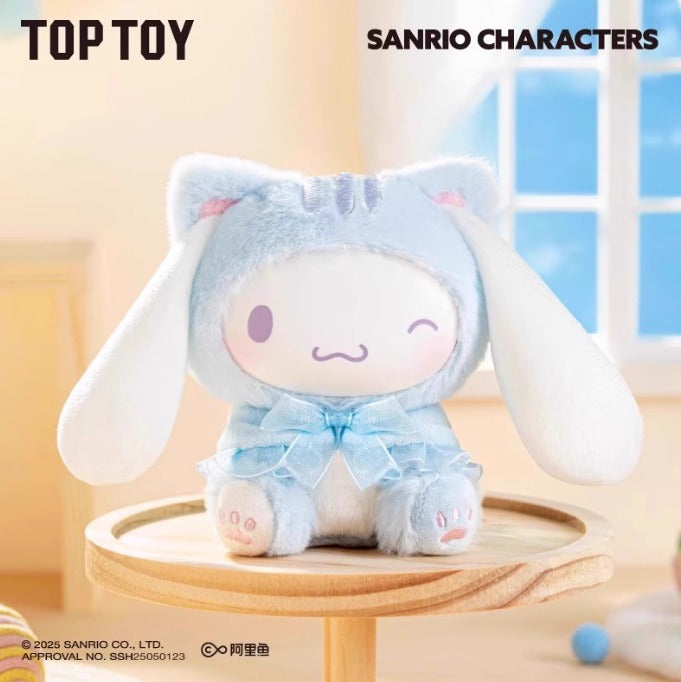 [預訂] TOP TOY - Sanrio characters 三麗𠥹家族 逗逗小貓 系列 毛絨掛飾 盲盒 (原盒6款) - 截單日期: 2-OCT-2025