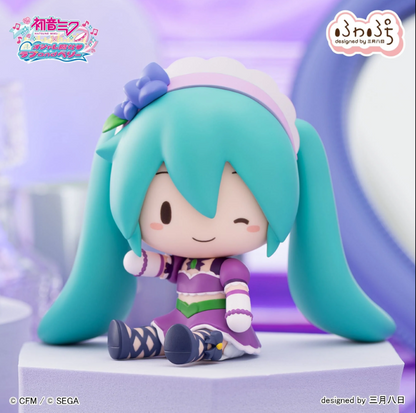 [預訂] SEGA-[Fuwa Petit 景品]《初音未來 x 時尚魔女》初音 閃亮小紫裙 Q版造型