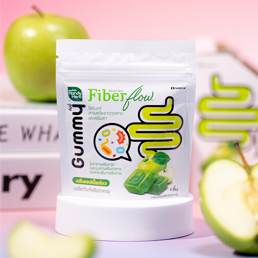 Handy Herb Fiber flow 纖維酵素軟糖 青蘋果味 [平行進口]最佳食用期限：2027年6月23日