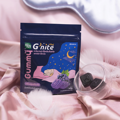 Handy Herb G'nite 軟糖，巨峰葡萄味 [平行進口] 食用有效期：03-2027