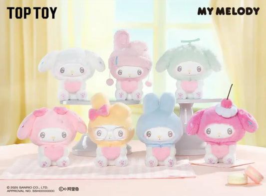 [預訂] TOP TOY - MELODY 美樂蒂 50周年奶糖系列毛絨掛飾 盲盒 ( 原盒6個 ) 截單日期: 2-OCT-2025
