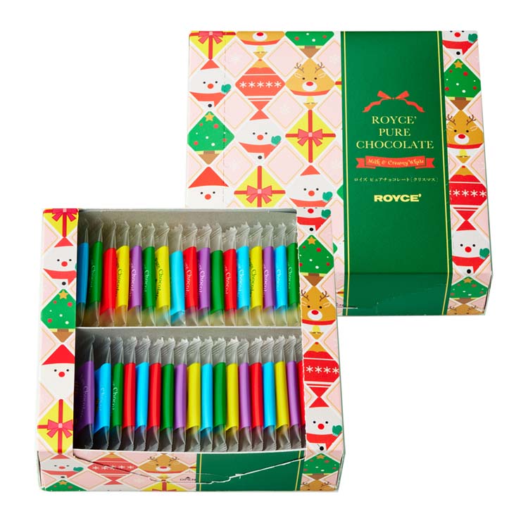 預訂 日本直送 ROYCE' 純巧克力片40入[聖誕節限定][平行進口]
