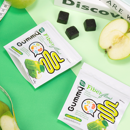 Handy Herb Fiber flow 纖維酵素軟糖 青蘋果味 [平行進口]最佳食用期限：2027年6月23日