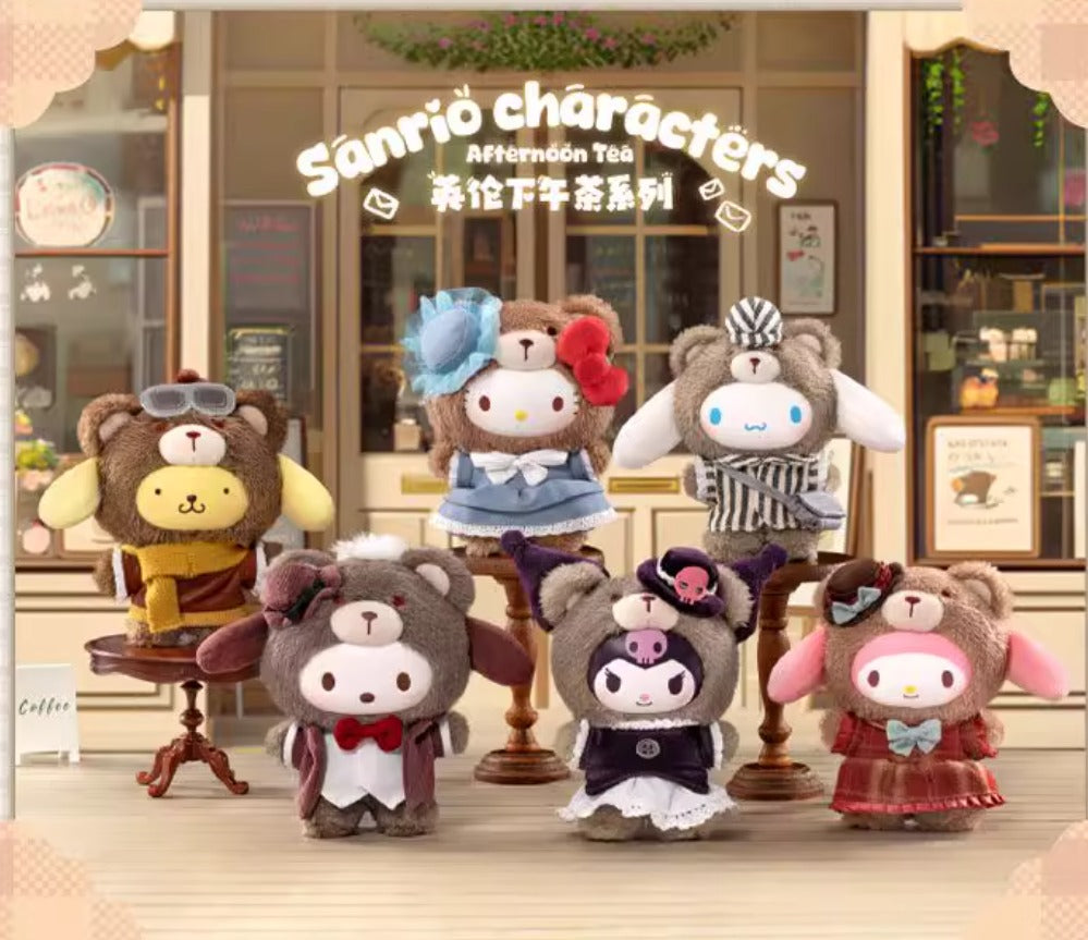 [預訂] TOP TOY - Sanrio characters 英倫下午茶搪膠毛絨系列盲盒 (原盒6件)  截單日期: 2-OCT-2025
