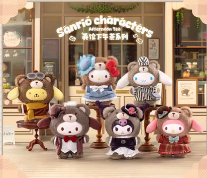 [預訂] TOP TOY - Sanrio characters 英倫下午茶搪膠毛絨系列盲盒 (原盒6件)  截單日期: 2-OCT-2025