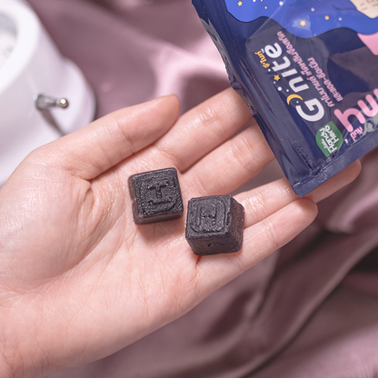 Handy Herb G'nite 軟糖，巨峰葡萄味 [平行進口] 食用有效期：03-2027