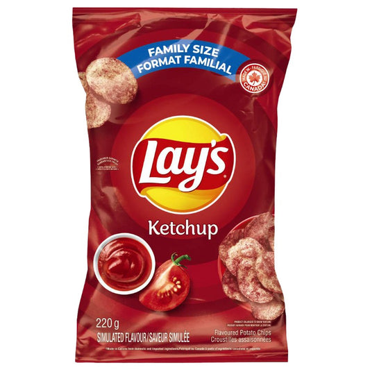 現貨 加拿大直送 LAYS 樂事番茄醬口味洋芋片 220G [平行進口] EXP 07-OCT-2025
