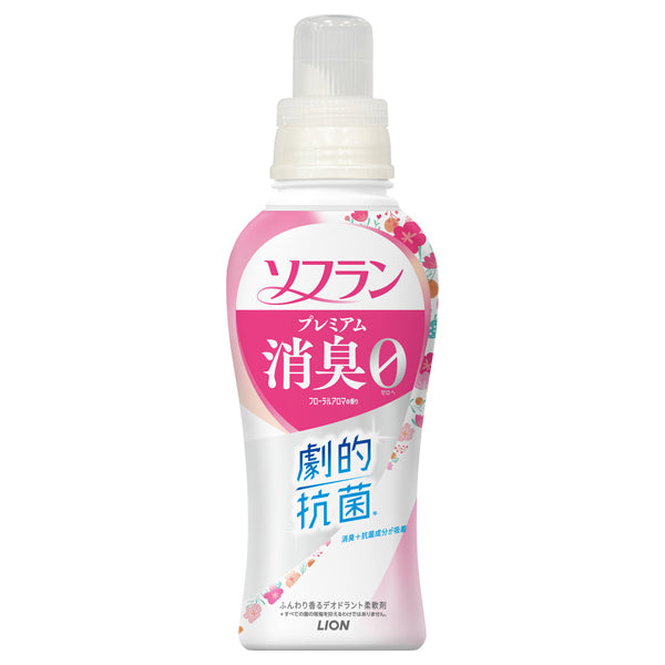 Lion 獅王 SOFLAN PREMIUM 衣物消臭香薰柔順劑 510ml (花香)【平行進口】