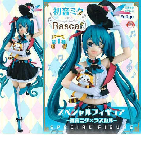 初音未來手辦×小浣熊熊拉斯卡爾 FuRyu Hatsune Miku X Rascal Special Figure