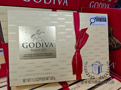 現貨 加拿大直送 Godiva Assorted Chocolate Creations 金裝什錦朱古力禮盒 320g (27粒)