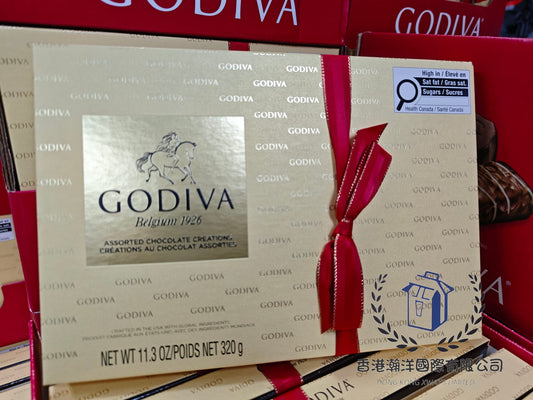 現貨 加拿大直送 Godiva Assorted Chocolate Creations 金裝什錦朱古力禮盒 320g (27粒)