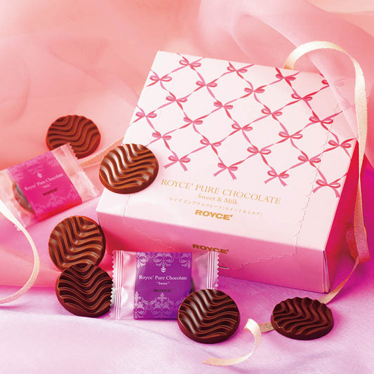 [預購] Royce 純巧克力 甜牛奶巧克力禮盒裝 (40入)