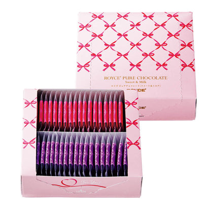 [預購] Royce 純巧克力 甜牛奶巧克力禮盒裝 (40入)