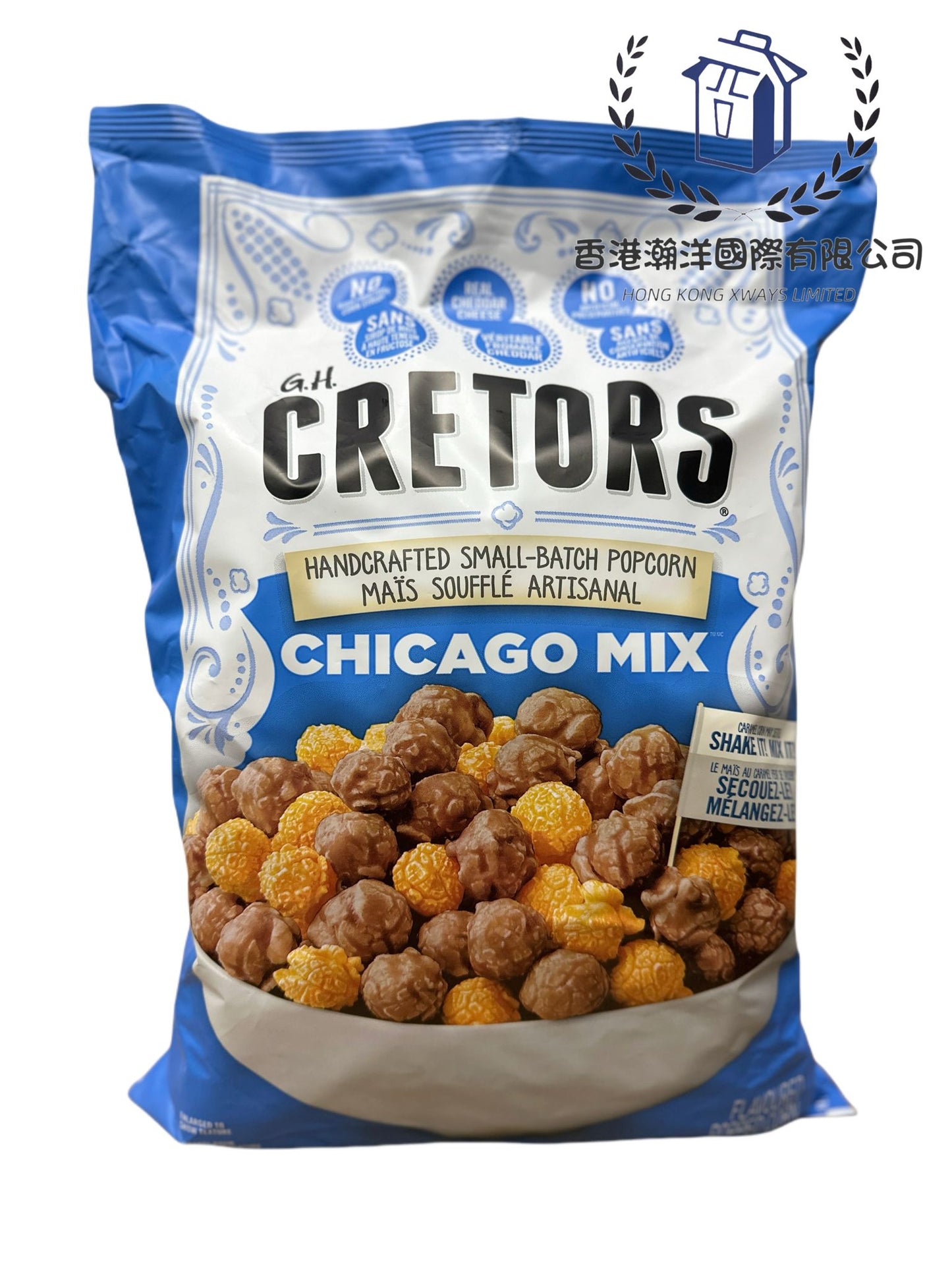 現貨 加拿大直送 美國 G.H. Cretors Chicago Mix Popcorn焦糖 +芝士爆谷  737g