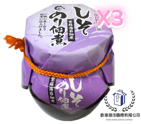 島乃香（島の香）紫蘇風味海苔醬3X80g【平行進口】最佳食用期限：2027年4月8日