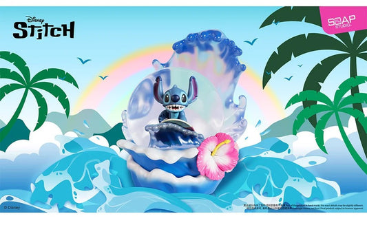 【預訂】迪士尼 Stitch 史迪仔款花海衝浪水晶球 [行貨]