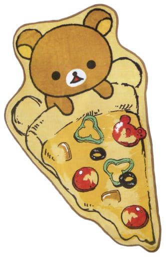 RILAKKUMA PIZZA 鬆弛熊 立體剪裁 薄款 大毛毯