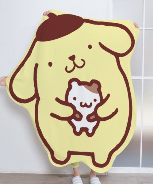 SANRIO Pompompurin 布甸狗 優質 立體剪裁 薄款 大毛毯