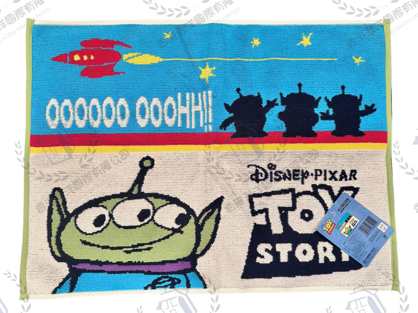 日本丸真 MARUSHIN DISNEY PIXAR TOY STORY Alien 三眼仔 高品質 毛巾浴墊