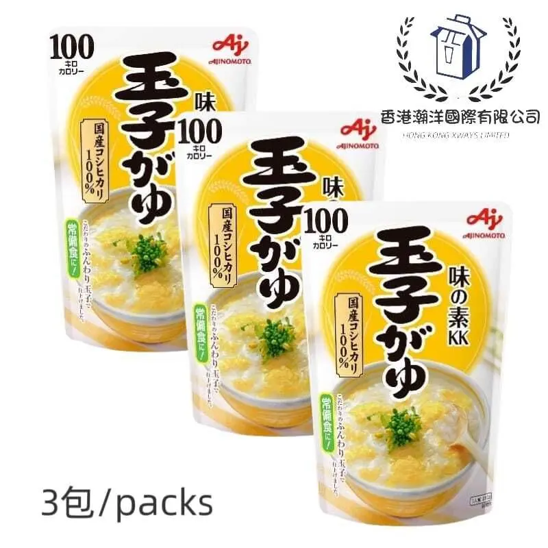 Ajinomoto味之素 即食 玉子粥 250g x 3包【平行進口】賞味期限:2026年12月12日