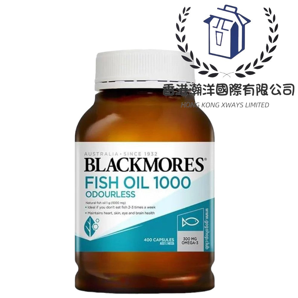 BLACKMORES – 無腥味魚油 1000毫克 400粒(平行進口)EXP 02-2027