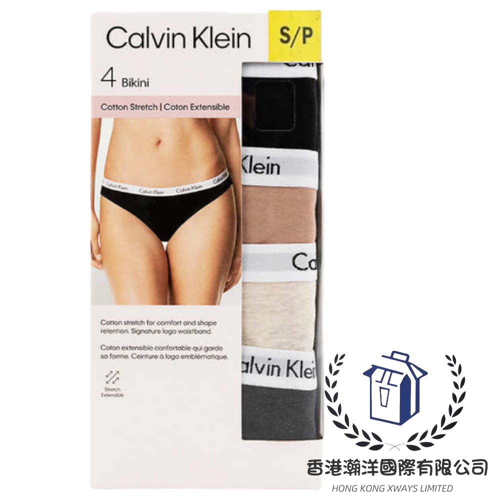 Calvin Klein - CK女式三角内褲4件裝[平行進口]