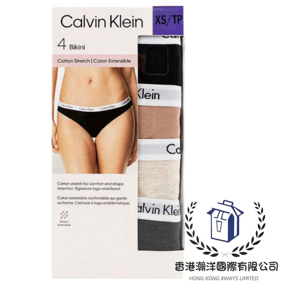 Calvin Klein - CK女式三角内褲4件裝[平行進口]